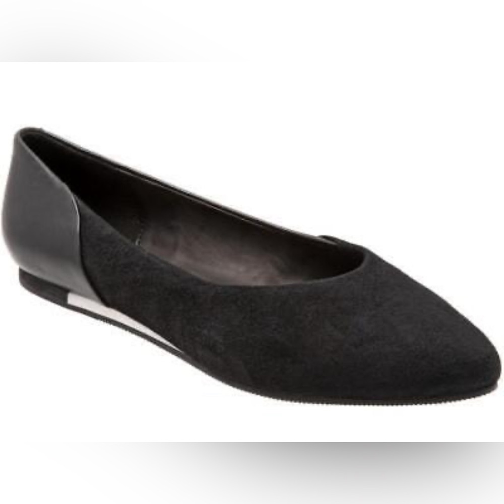 Sava by Sofwalk Lea Black Suede Flats  S1937-003